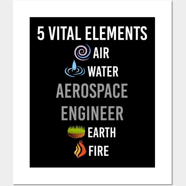 5 Elements Aerospace Engineer Wall Art by blakelan128